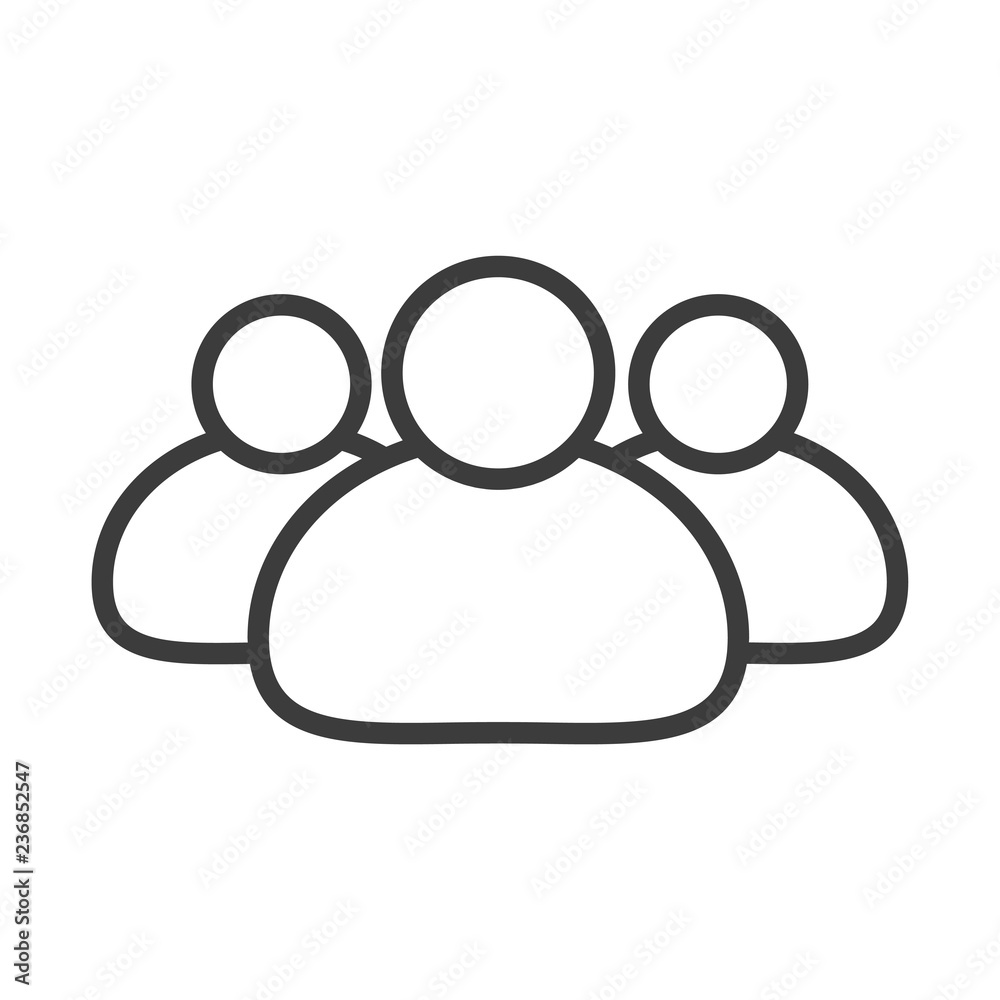People vector icon in modern flat style isolated. People can support is good for your web design. People vector icon in modern flat style isolated. People can support is good for your web design.