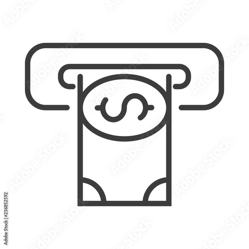 Money vector icon in modern flat style isolated. Money can support is good for your web design.