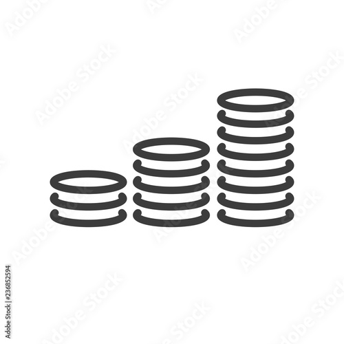 Money vector icon in modern flat style isolated. Money can support is good for your web design.