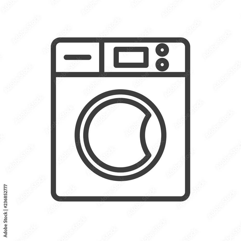 Washing machine vector icon in modern flat style isolated. Washing machine can support is good for your web design. Washing machine vector icon in modern flat style isolated. Washing machine can support is good for your web design.