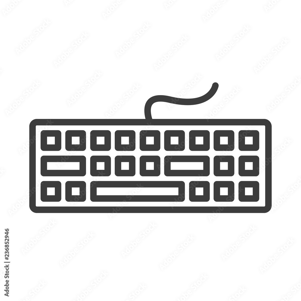 Keyboard vector icon in modern flat style isolated. Keyboard can support is good for your web design. Keyboard vector icon in modern flat style isolated. Keyboard can support is good for your web design.