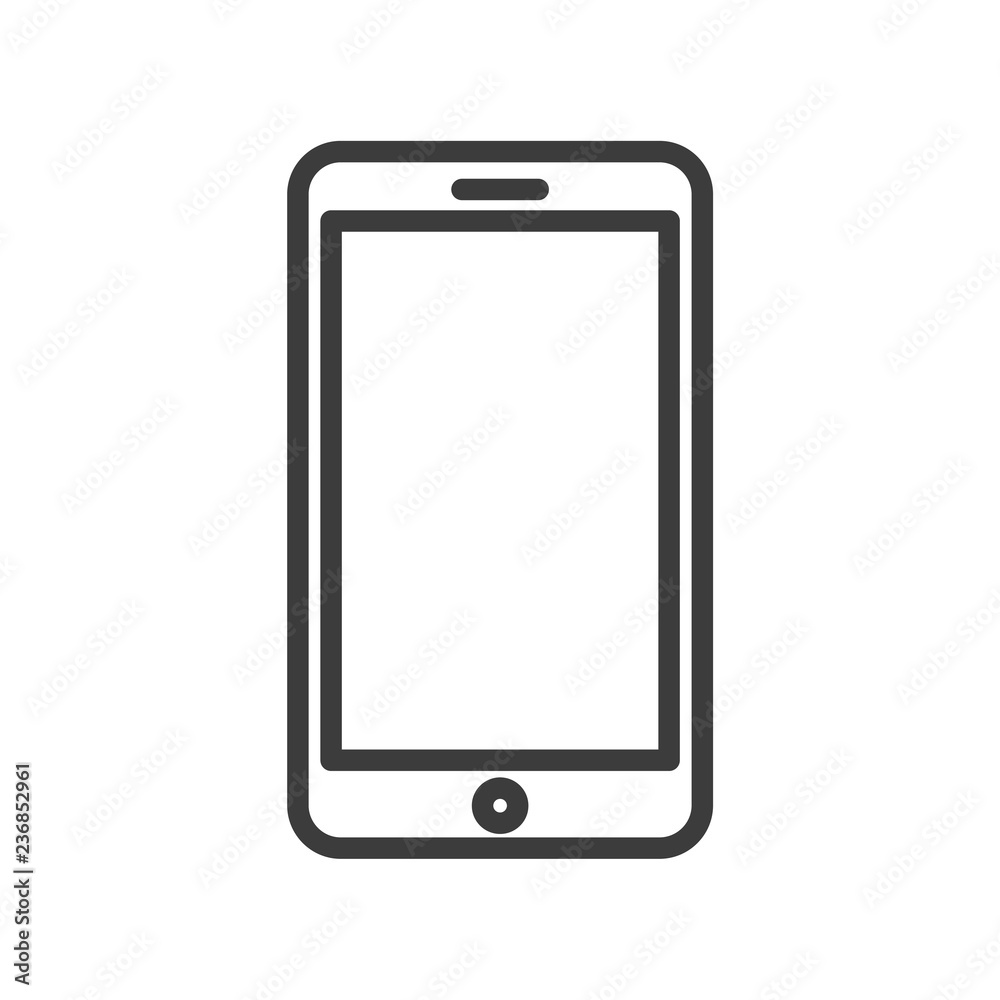 Smartphone vector icon in modern flat style isolated. Smartphone can support is good for your web design. Smartphone vector icon in modern flat style isolated. Smartphone can support is good for your web design.