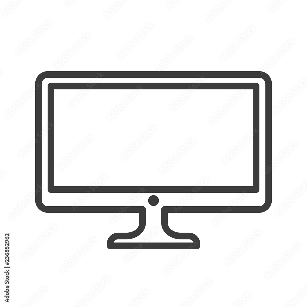 Monitor vector icon in modern flat style isolated. Monitor can support is good for your web design. Monitor vector icon in modern flat style isolated. Monitor can support is good for your web design.
