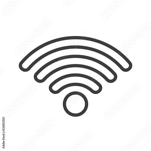 Wifi vector icon in modern flat style isolated. Wifi can support is good for your web design.