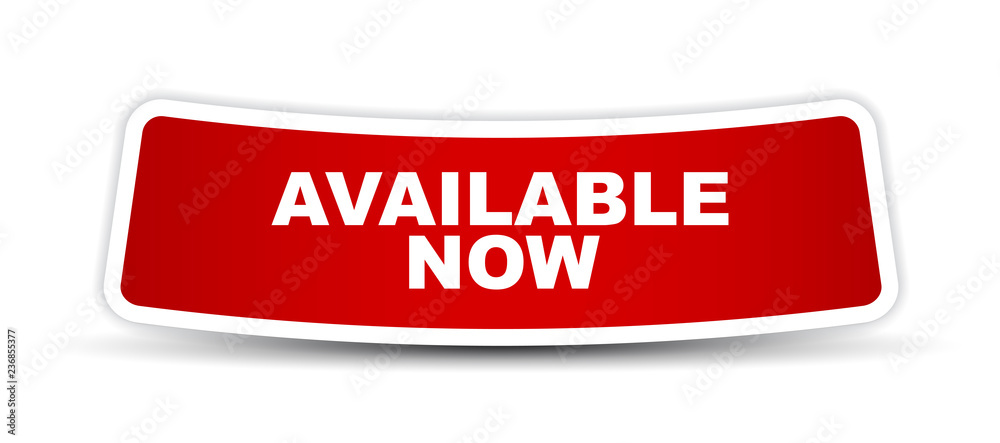 red vector banner available now red vector banner available now