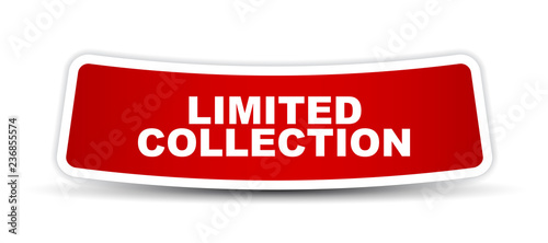 red vector banner limited colection