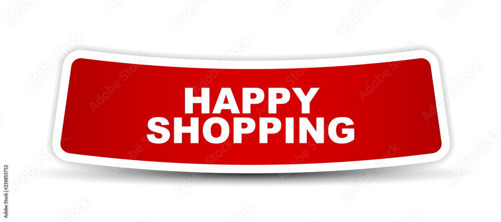 red vector banner happy shopping red vector banner happy shopping