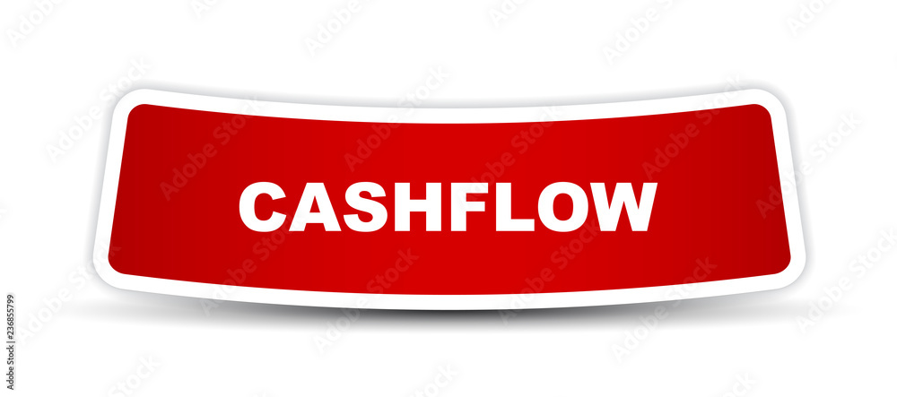 red vector banner cashflow red vector banner cashflow
