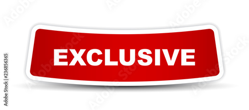 red vector banner exclusive