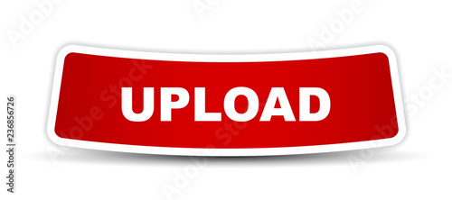 red vector banner upload