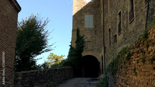 ancient buildings in Levizzano Rangone near Modena in Italy photo