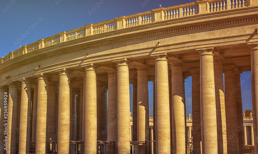 The St. Peter's basilica is seen at St. Peter's square in Vatican City, Vatican The St. Peter's basilica is seen at St. Peter's square in Vatican City, Vatican