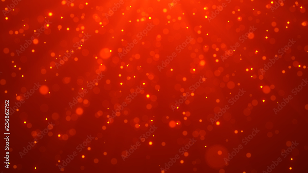 Christmas red background. Abstract magic light background. Bokeh background. 3d rendering. Christmas red background. Abstract magic light background. Bokeh background. 3d rendering.