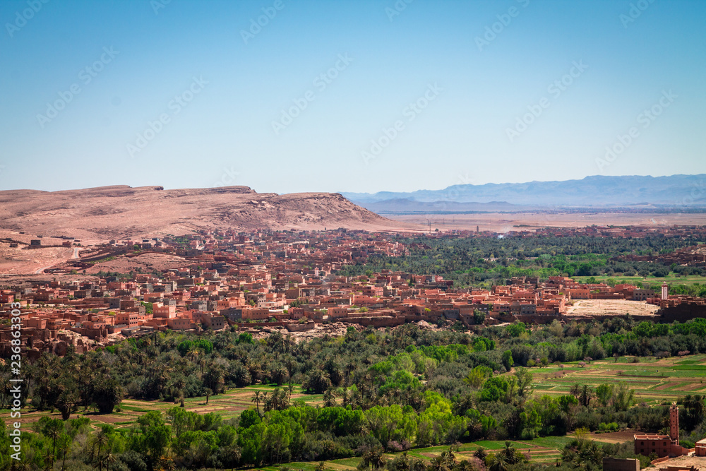 Traditional Berber town in Putyna. Africa Morocco
