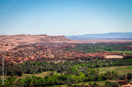 Traditional Berber town in Putyna. Africa Morocco