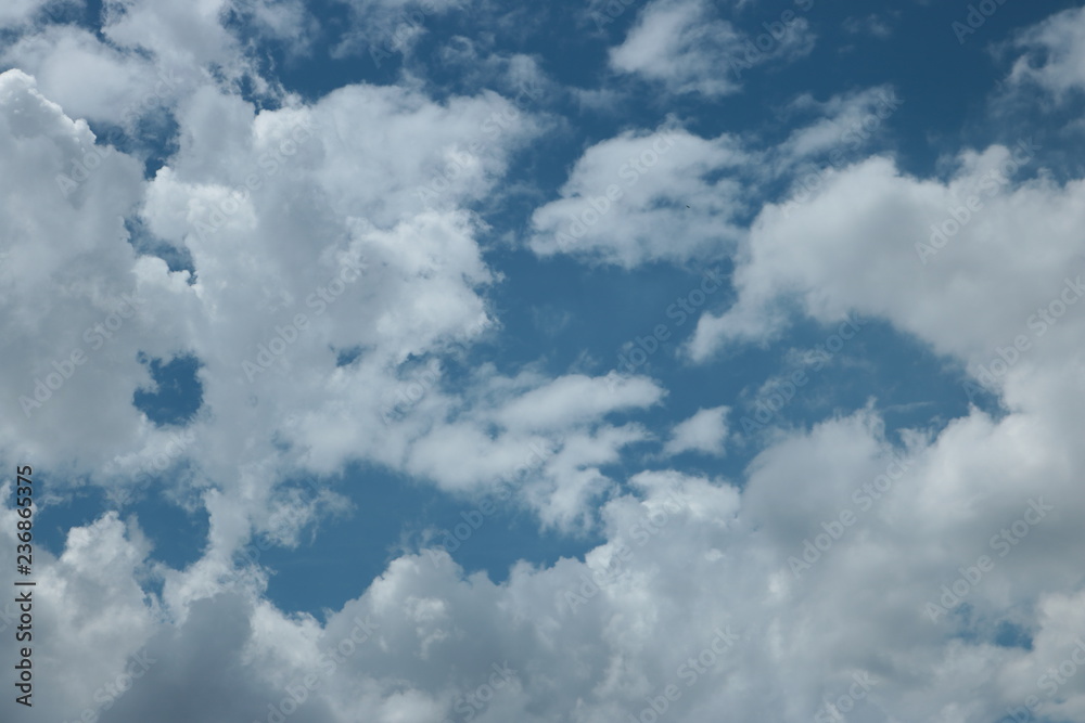 Obraz premium blue sky with white clouds