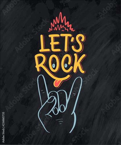 Inspirational quote about music. Hand drawn vintage illustration with lettering. Phrase for print on t-shirts and bags, stationary or as a poster.