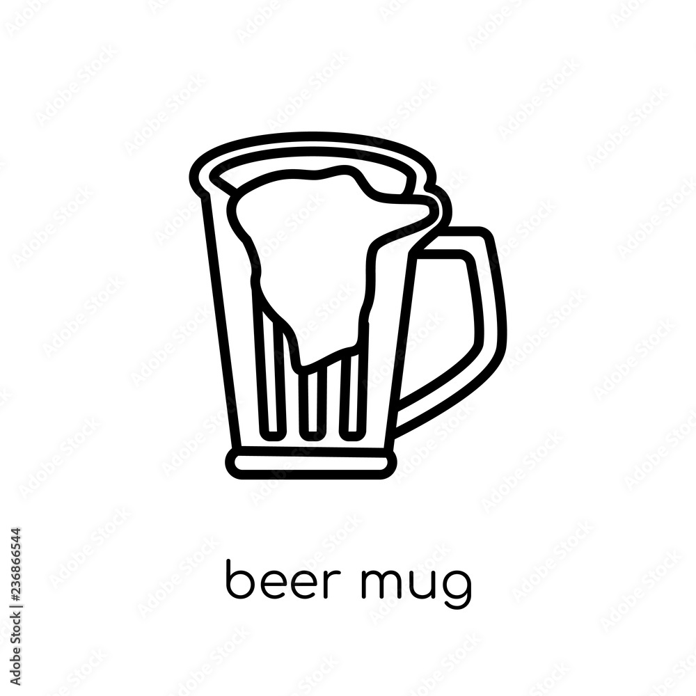 Beer mug icon from Drinks collection. Beer mug icon from Drinks collection.