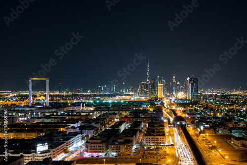 Dubai Skyline und Dubai Frame