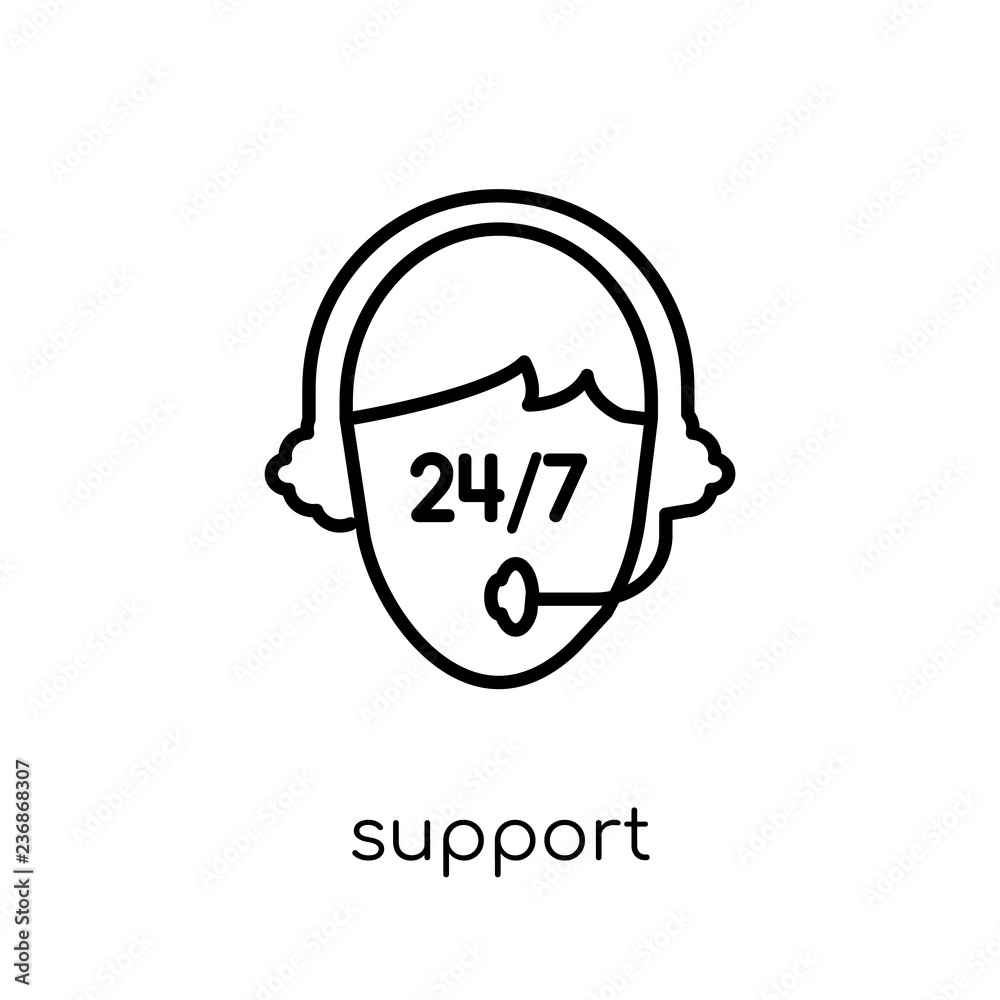 Support icon from Delivery and logistic collection.