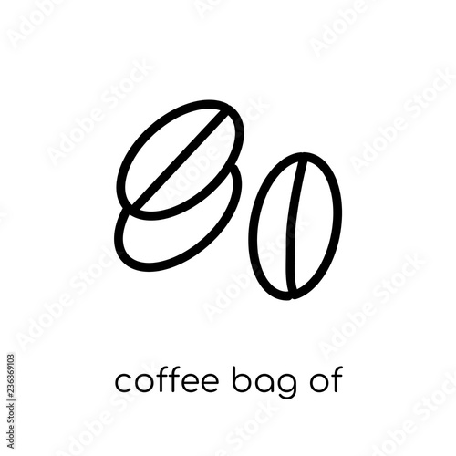 Coffee bag of Brazilian beans icon from Brazilian icons collecti