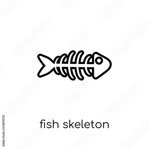 Fish skeleton icon from Drinks collection.