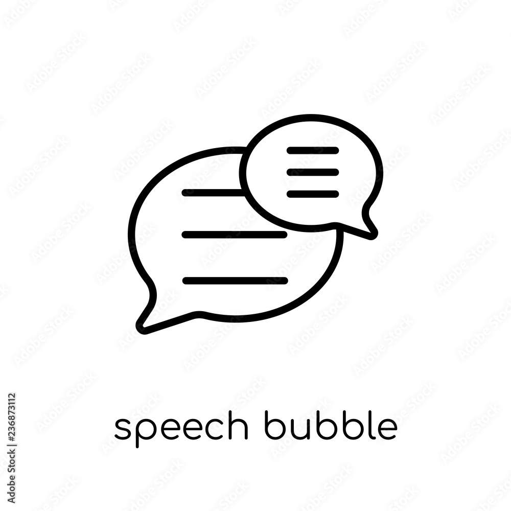 Speech bubble icon from Communication collection. Speech bubble icon from Communication collection.