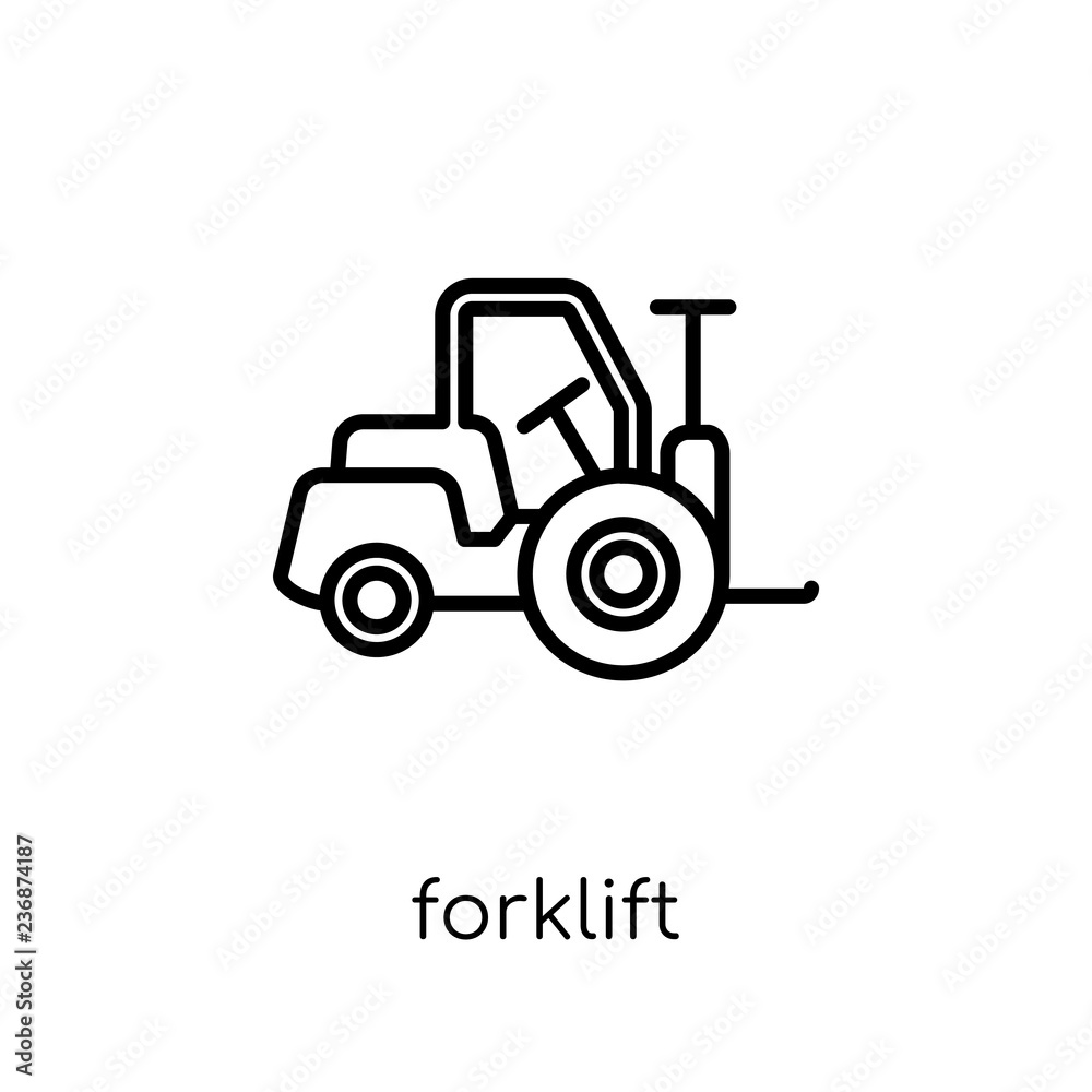 Forklift icon from Delivery and logistic collection.