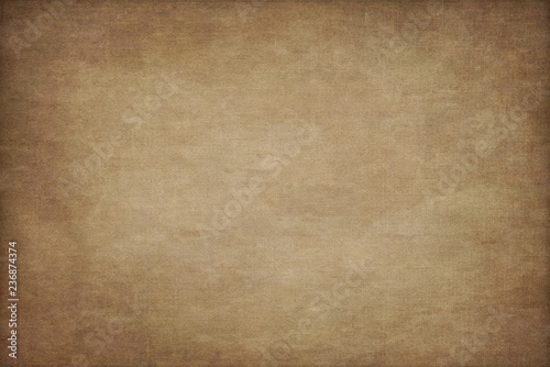 Brown ocher cotton hand-painted background