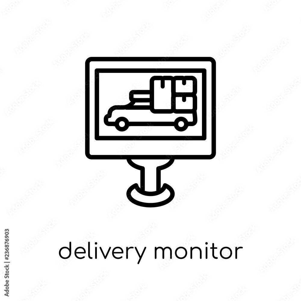 Delivery monitor icon from Delivery and logistic collection. Delivery monitor icon from Delivery and logistic collection.