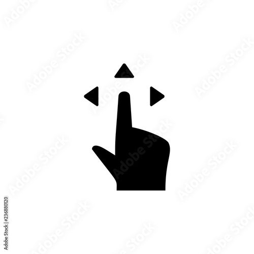Hand, fingers, gesture, swipe, move, rotate icon. Element of hand icon for mobile concept and web app. Detailed Hand, fingers, gesture, swipe, move, rotate icon can be used for web