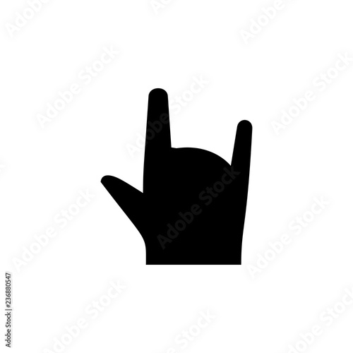 Hand, fingers, gesture, sing of the horns icon. Element of hand icon for mobile concept and web apps. Detailed Hand, fingers, gesture, sing of the horns icon can be used for web