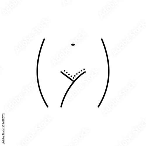 Abdominoplasty, woman icon. Element of anti aging outline icon for mobile concept and web apps. Thin line Abdominoplasty, woman icon can be used for web and mobile