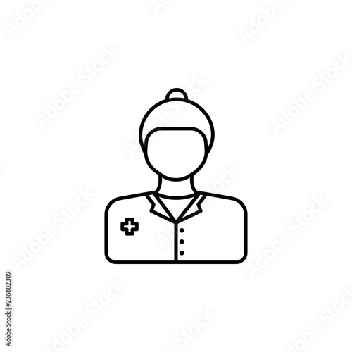doctor, woman icon. Element of anti aging outline icon for mobile concept and web apps. Thin line doctor, woman icon can be used for web and mobile