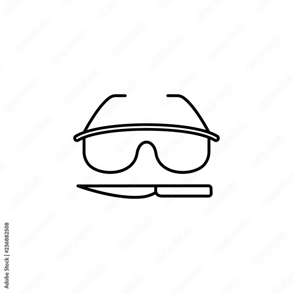 Glasses, surgery, knife icon. Element of anti aging outline icon for mobile concept and web apps. Thin line Glasses, surgery, knife icon can be used for web and mobile Glasses, surgery, knife icon. Element of anti aging outline icon for mobile concept and web apps. Thin line Glasses, surgery, knife icon can be used for web and mobile