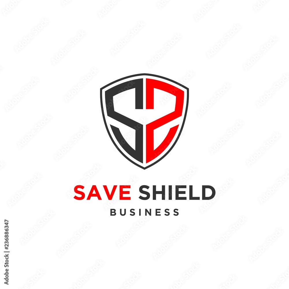 Abstract shield inisial SS logo design inspiration Abstract shield inisial SS logo design inspiration