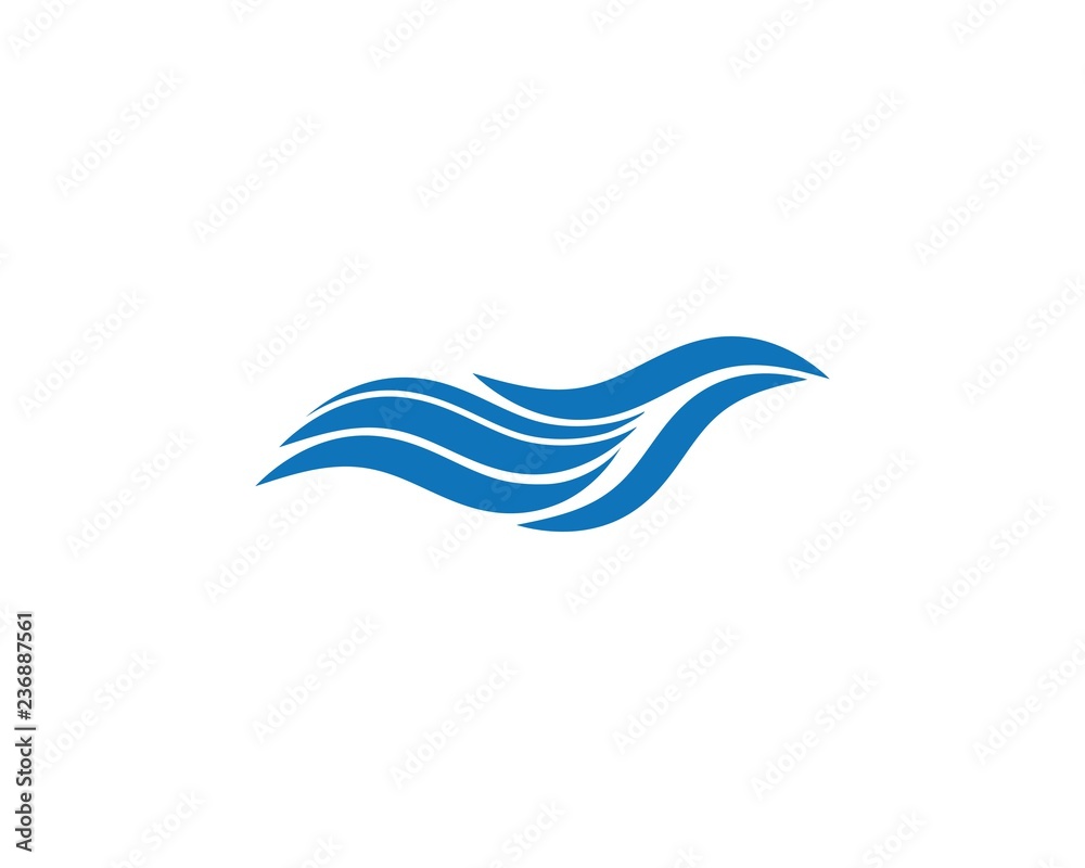 Water Wave symbol and icon Logo Template Water Wave symbol and icon Logo Template