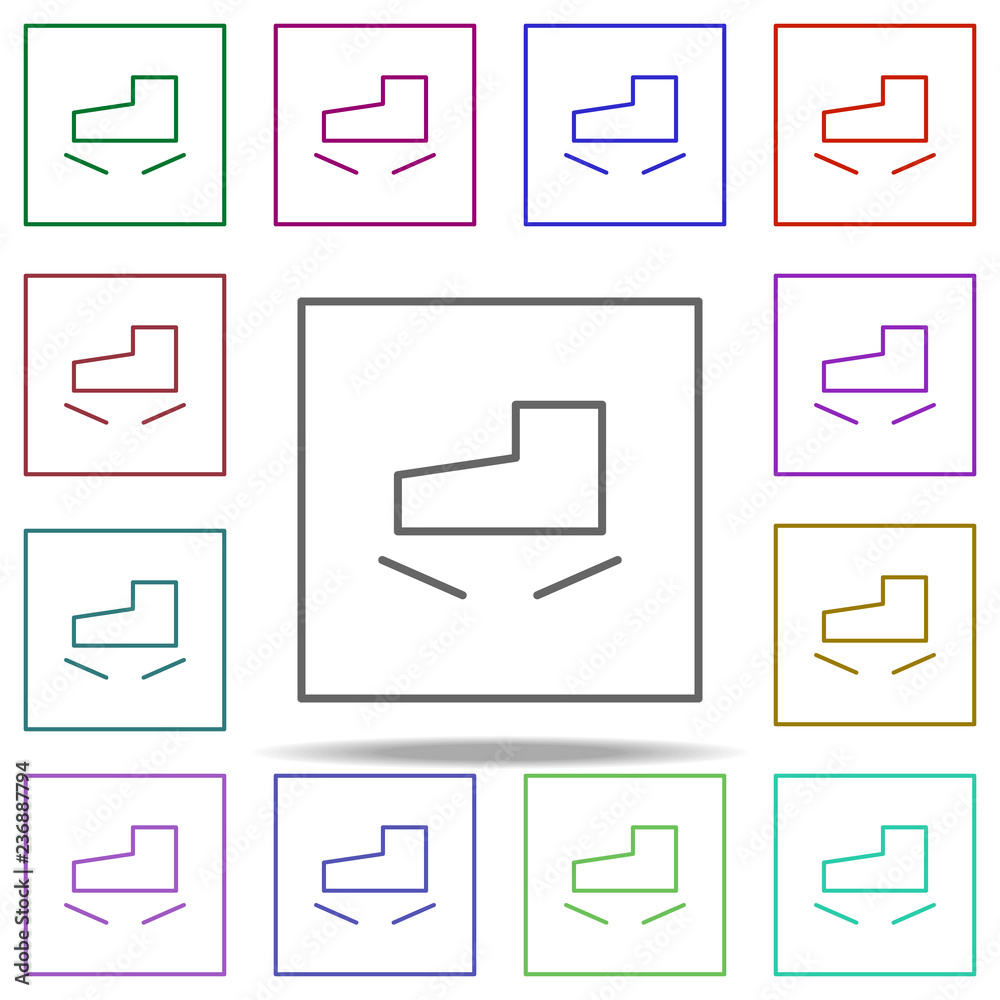 do not step icon. Elements of packaging symbols in multi color style icons. Simple icon for websites, web design, mobile app, info graphics do not step icon. Elements of packaging symbols in multi color style icons. Simple icon for websites, web design, mobile app, info graphics