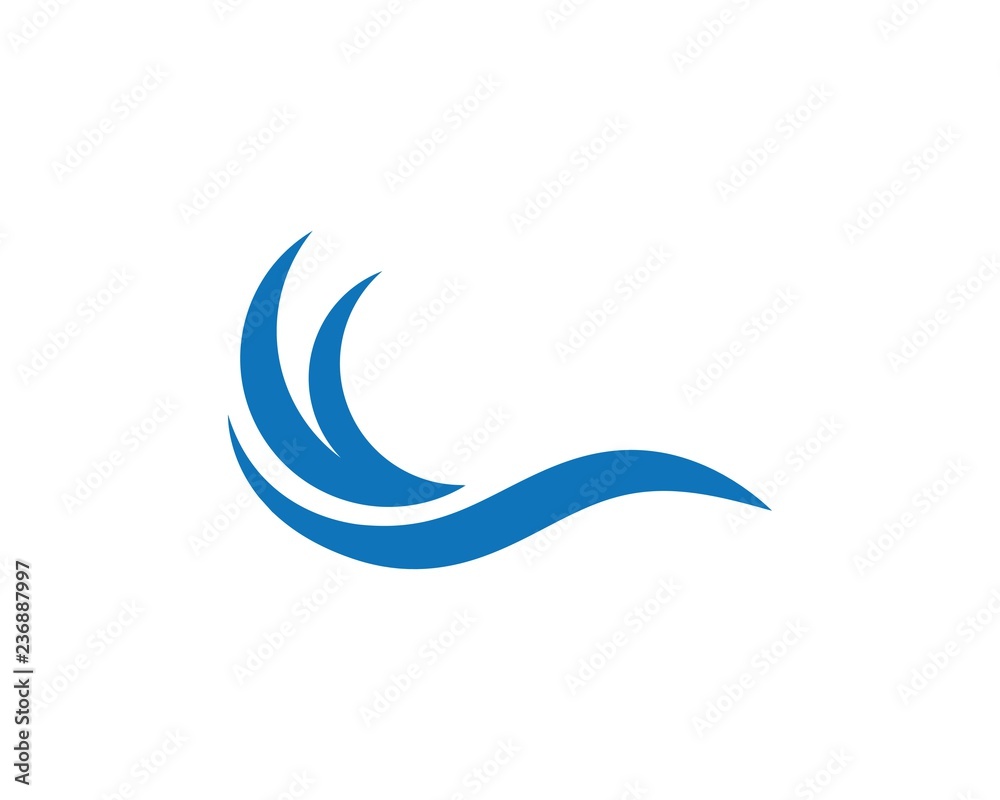 Water Wave symbol and icon Logo Template Water Wave symbol and icon Logo Template