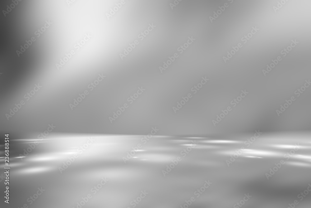 Soft gray empty perspective floor room studio gradient with backdrop ...