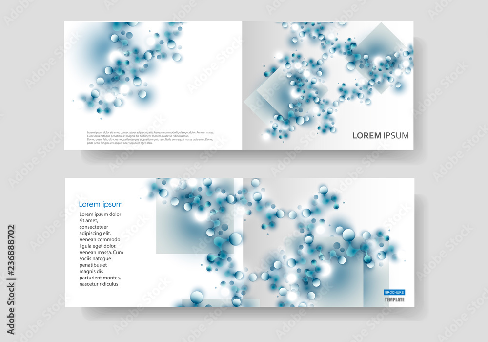 Abstract layout A4 format cover design templates for brochure, flyer, report, presentation with connecting lines and dots background