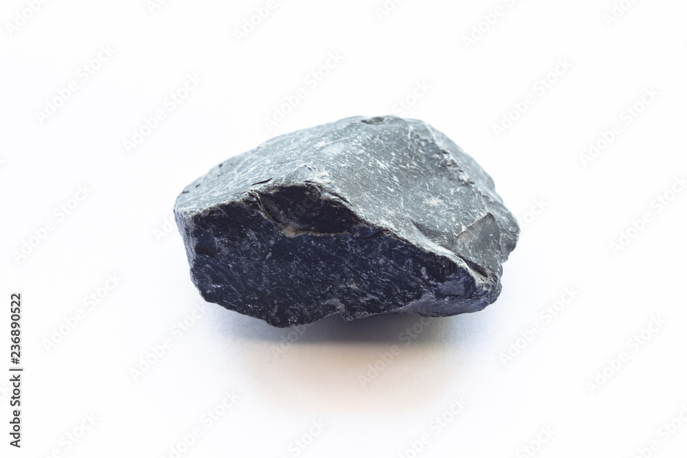 Black stone on white background Black stone on white background