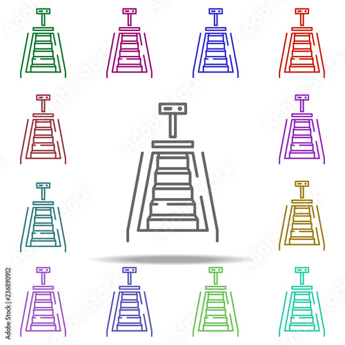 stair icon. Elements of gym in multi color style icons. Simple icon for websites, web design, mobile app, info graphics
