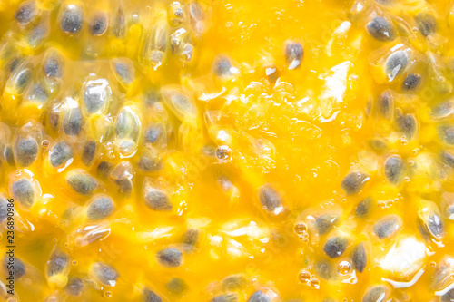 yellow passion fruit texture background.