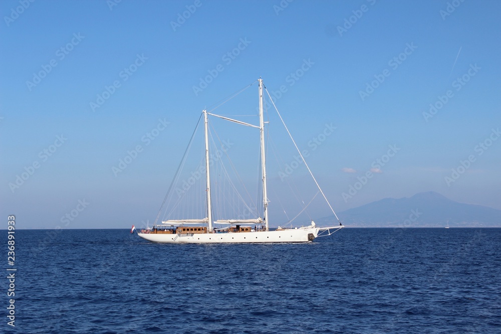 Sailboat on Ocean Water Sailboat on Ocean Water