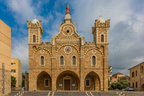 saint stephen cathedral Batroun in Lebanon Middle east