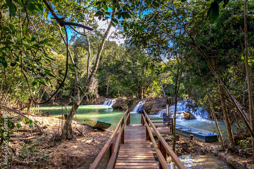An eco-tourism trail in Bonito, a touristic destination in Brazil