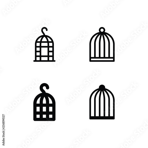 Bird Cage Icon Logo Vector Symbol