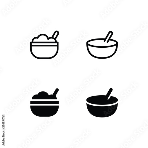 Cereal Icon Logo Vector Symbol. Porridge Icon