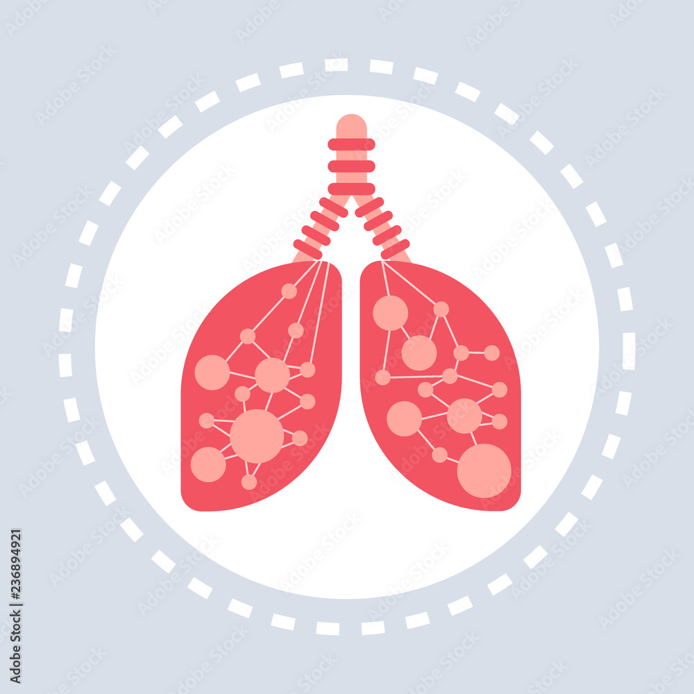 anatomical human lungs icon healthcare medical service logo medicine and health symbol concept flat anatomical human lungs icon healthcare medical service logo medicine and health symbol concept flat